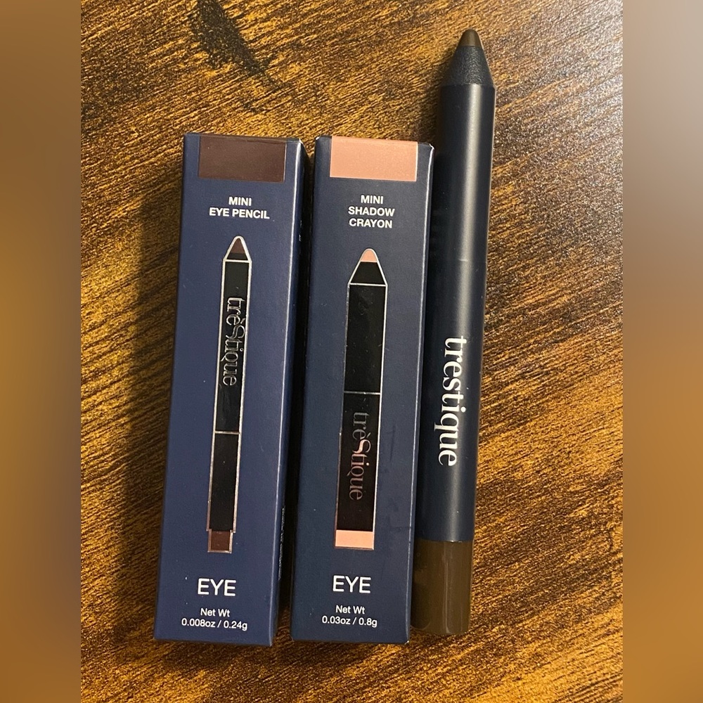treStiQue Mini Eye Pencil and Shadow Crayon Set NEW